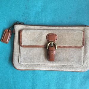 Coach Taupe Wallet Clutch